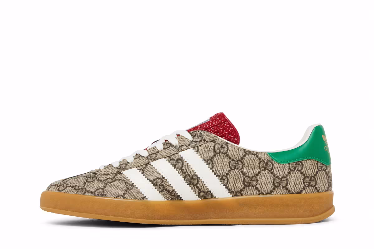 Gucci x adidas Gazelle Beige GG Monogram, view 4