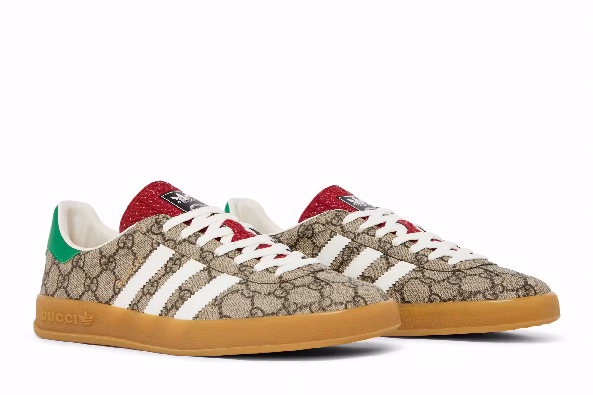Gucci x adidas Gazelle Beige GG Monogram, view 9