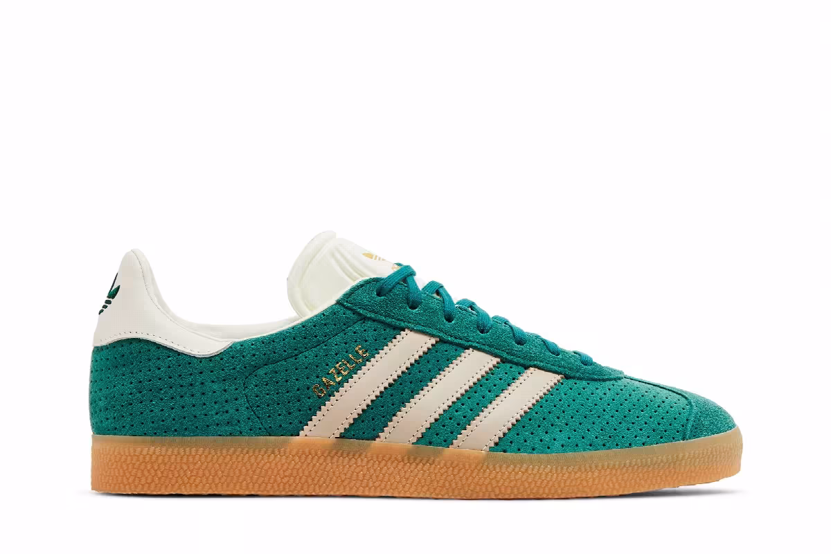 adidas Gazelle Collegiate Green Beige, view 2