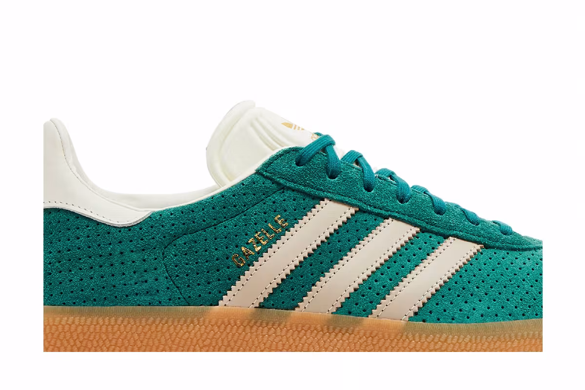 adidas Gazelle Collegiate Green Beige, view 3