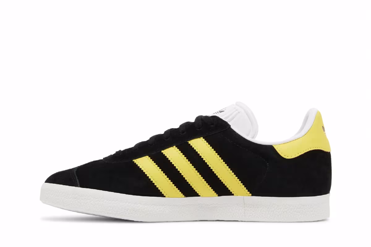 Adidas Gazelle Black Impact Yellow, view 4
