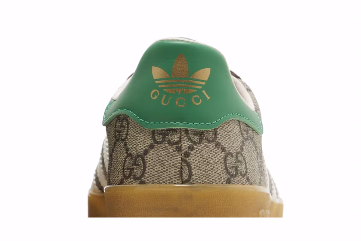 Gucci x adidas Women's Gazelle Beige GG Monogram, view 8