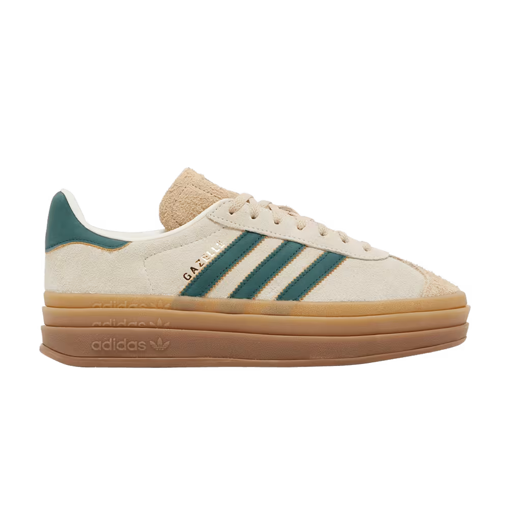 adidas Women's Gazelle Bold Cream Collegiate Green