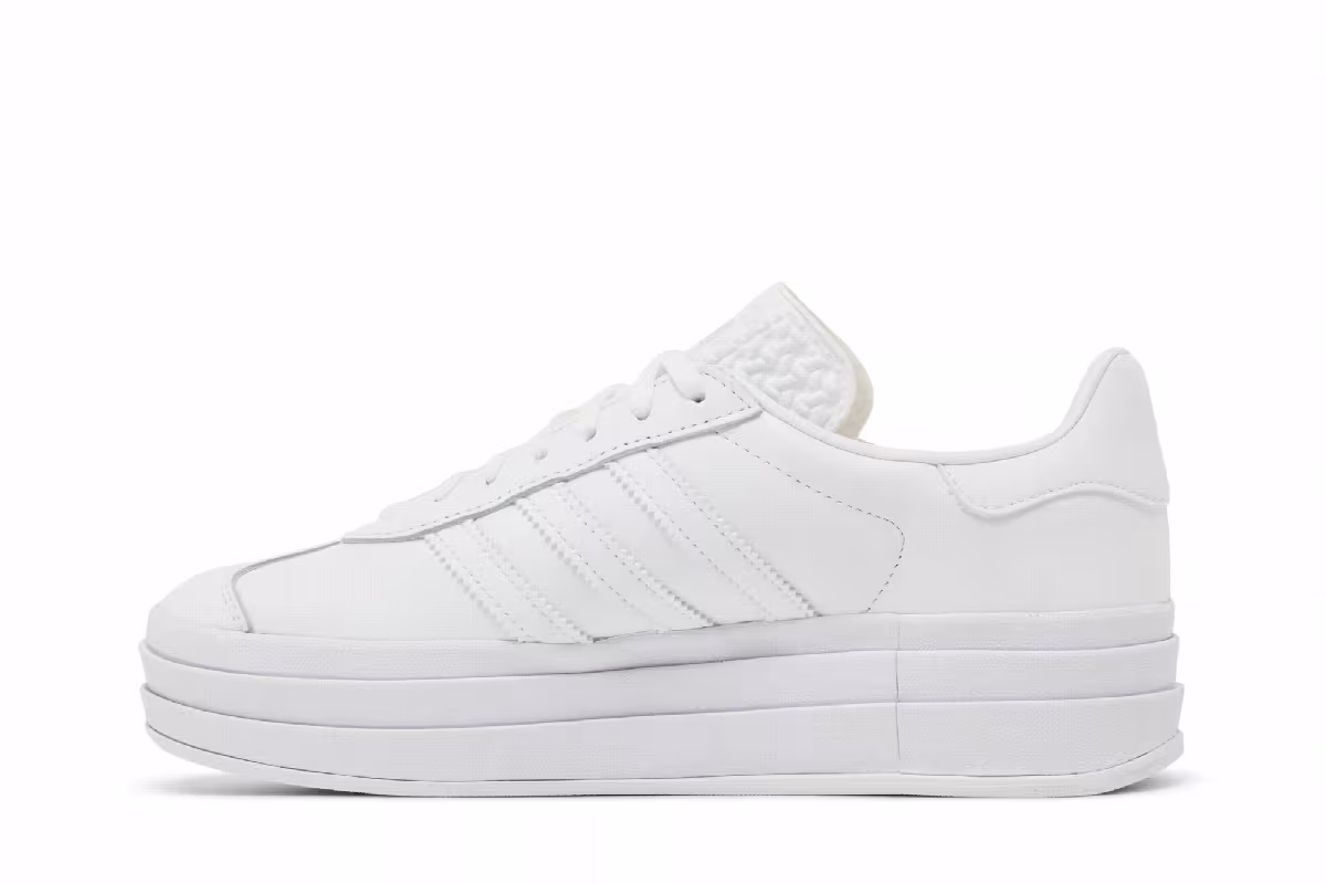 adidas Women's Gazelle Bold Triple White, view 4