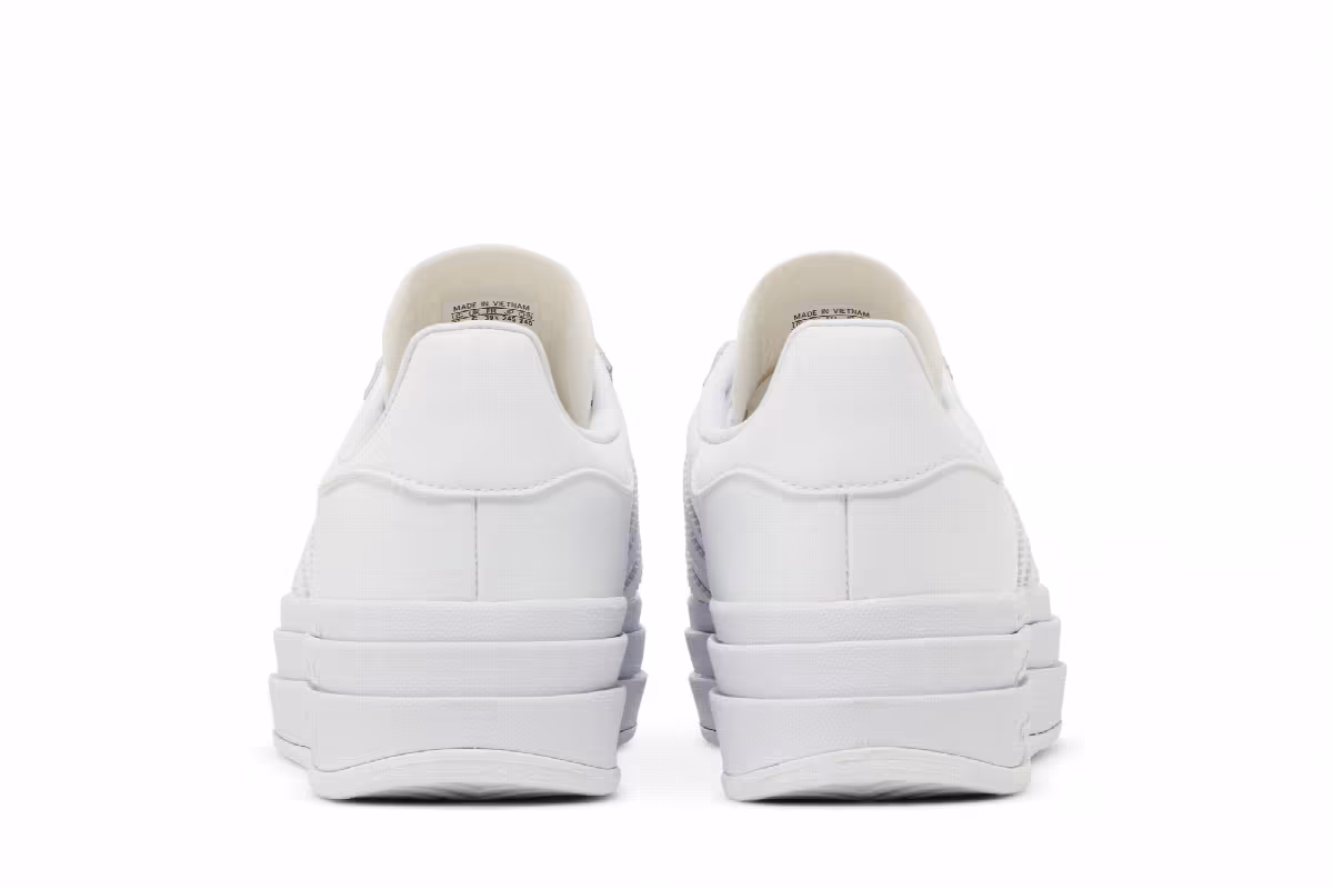 adidas Women's Gazelle Bold Triple White, view 7