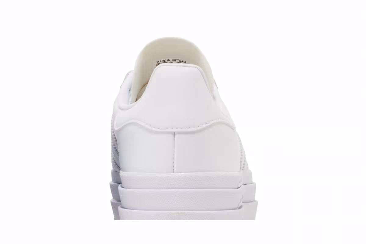 adidas Women's Gazelle Bold Triple White, view 8