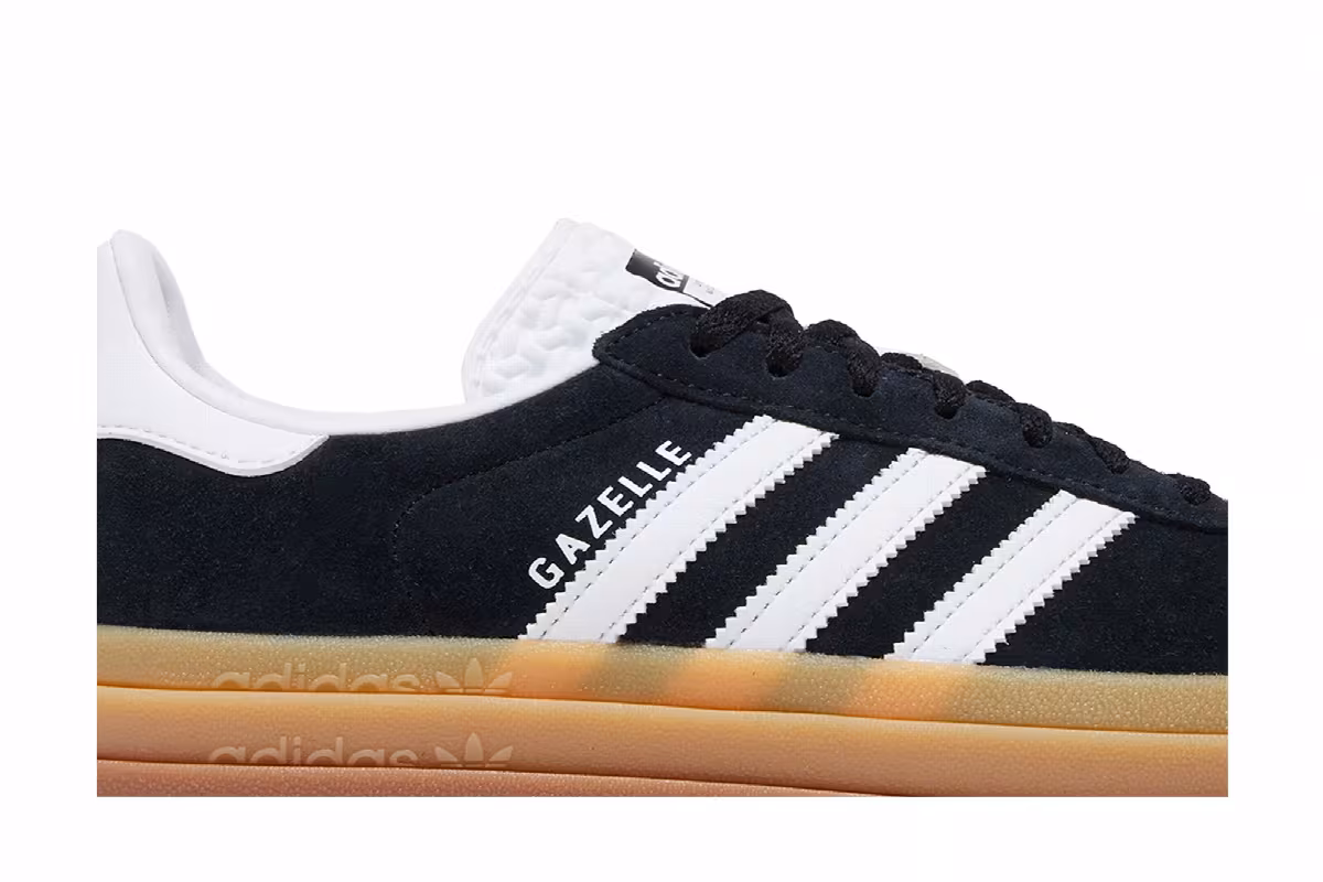 adidas Women's Gazelle Bold Black Gum, view 3
