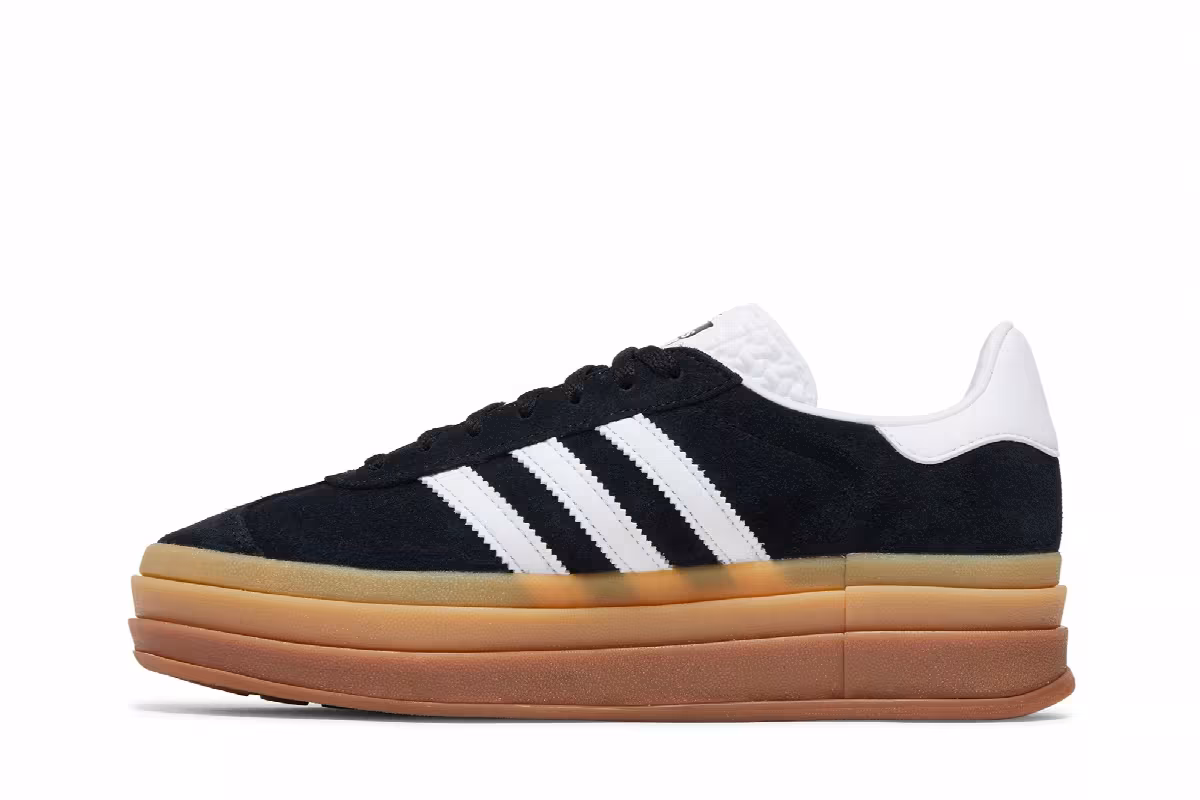 adidas Women's Gazelle Bold Black Gum, view 4