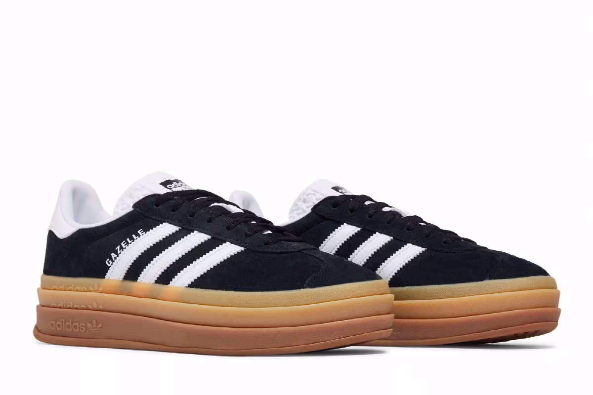 adidas Women's Gazelle Bold Black Gum, view 9
