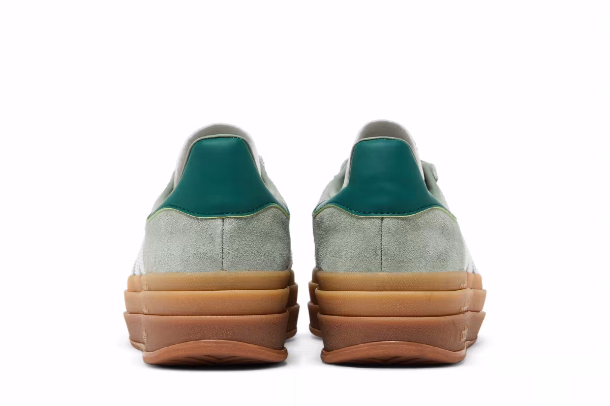adidas Women's Gazelle Bold Silver Green Gum, view 7