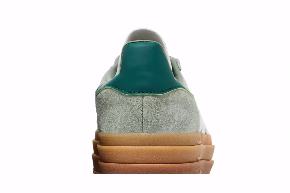 adidas Women's Gazelle Bold Silver Green Gum, view 8