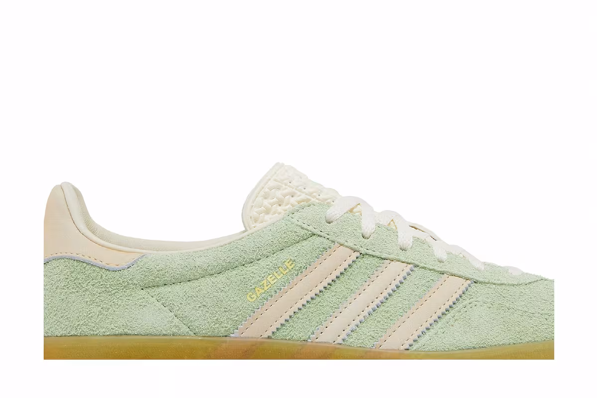 adidas Women's Gazelle Indoor Green Spark, view 3
