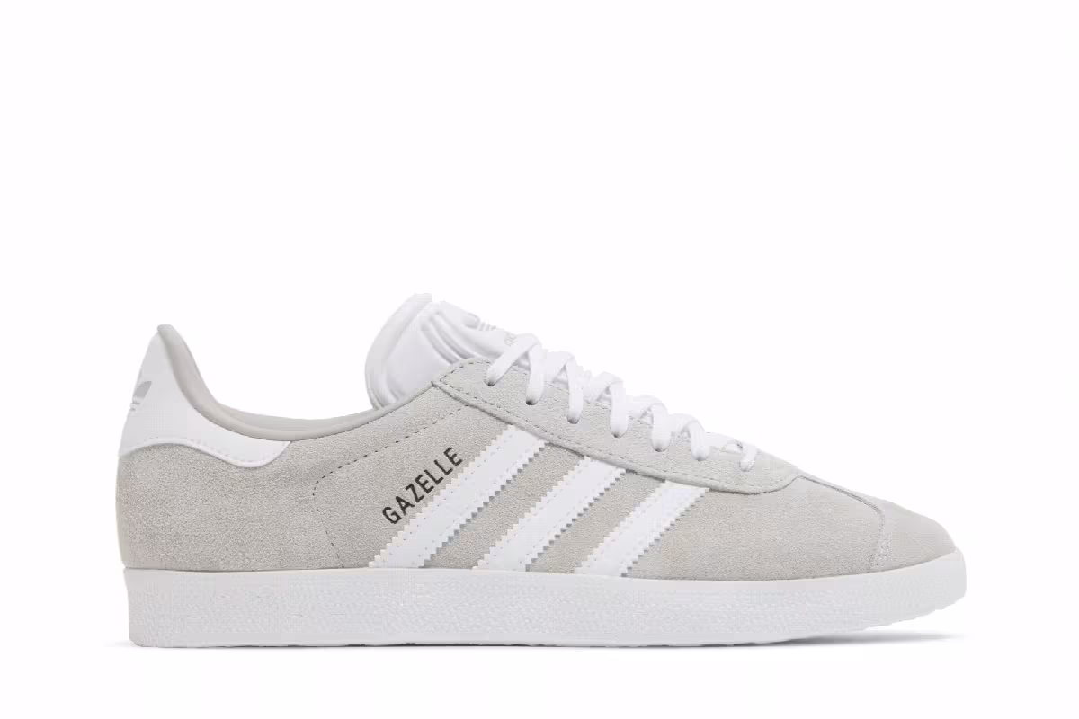 adidas Women's Gazelle Grey White, view 2