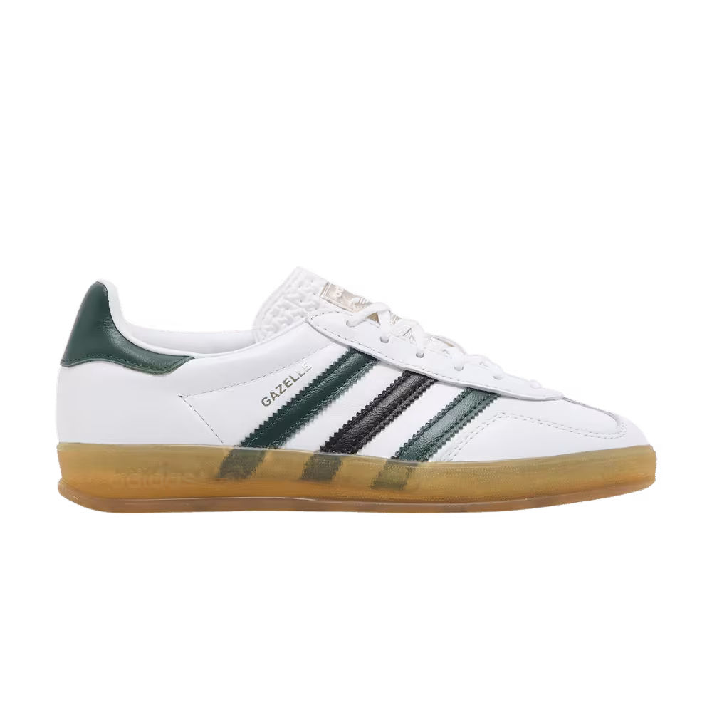 adidas Women's Gazelle Indoor White Collegiate Green