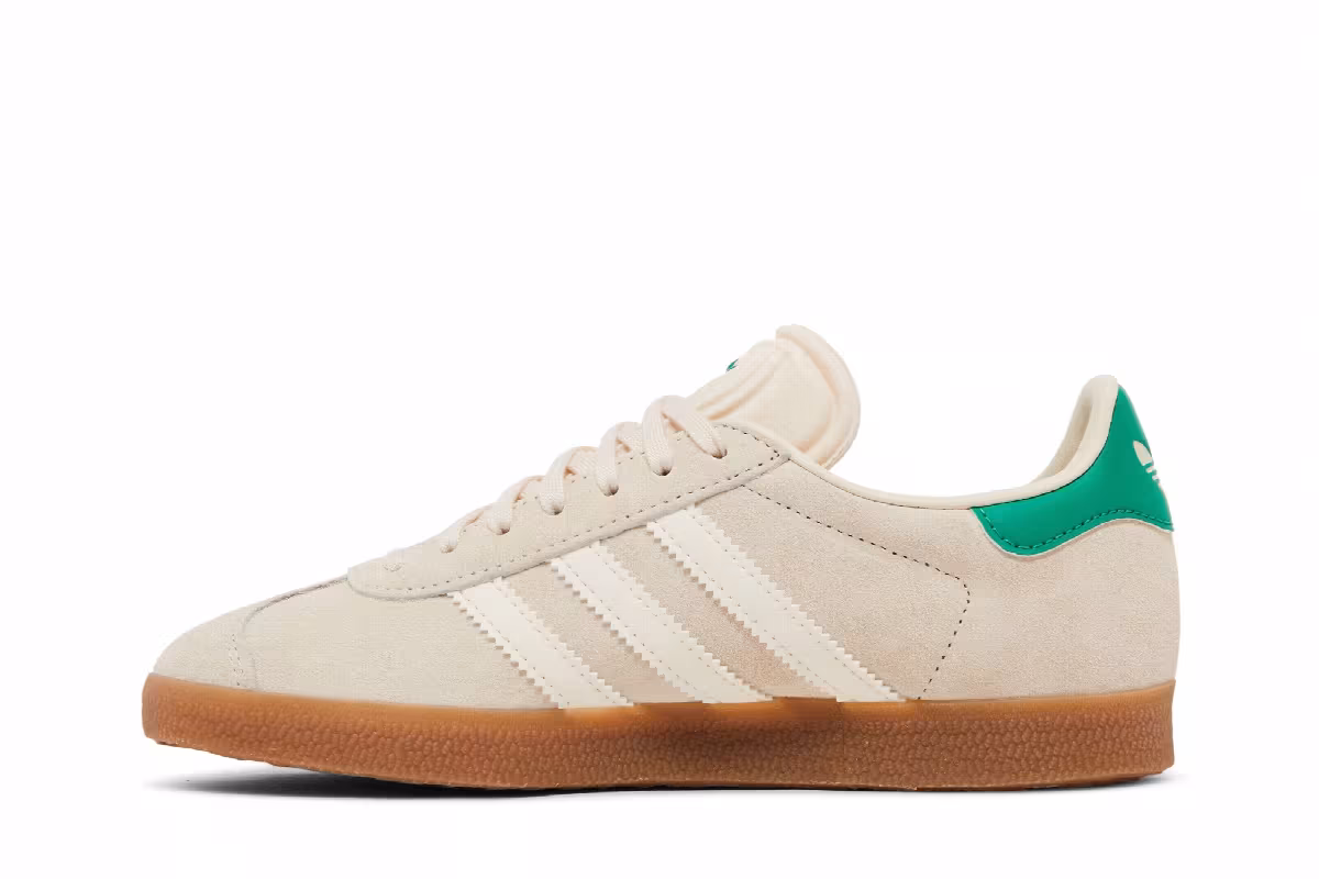 adidas Women's Gazelle Wonder White Green, view 4