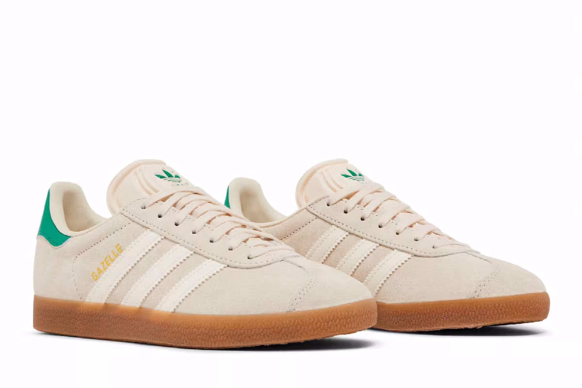 adidas Women's Gazelle Wonder White Green, view 9