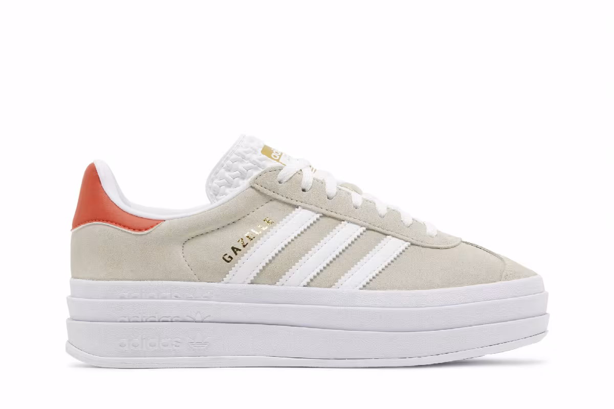 adidas Women's Gazelle Bold Wonder Beige Orange, view 2