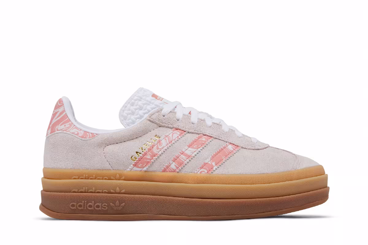 adidas Women's Gazelle Bold Putty Mauve Marble, view 2