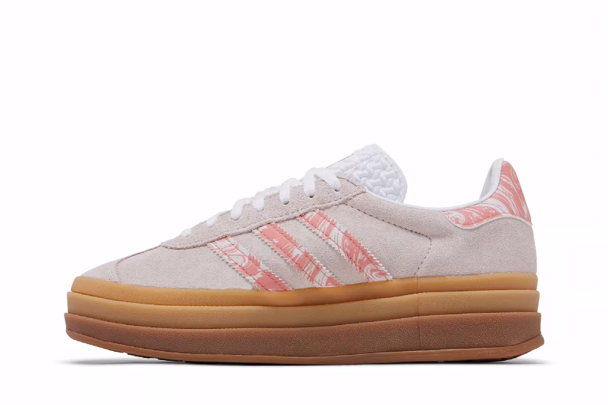 adidas Women's Gazelle Bold Putty Mauve Marble, view 4