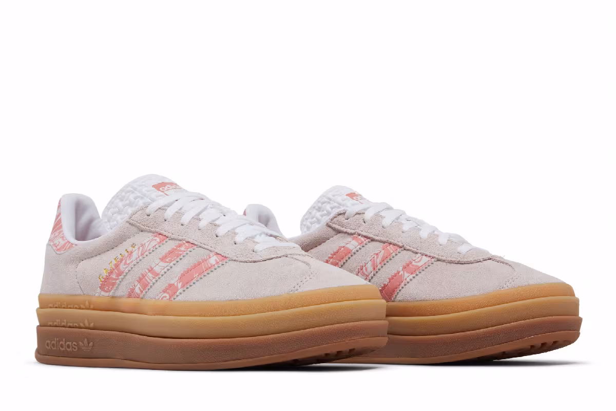 adidas Women's Gazelle Bold Putty Mauve Marble, view 9