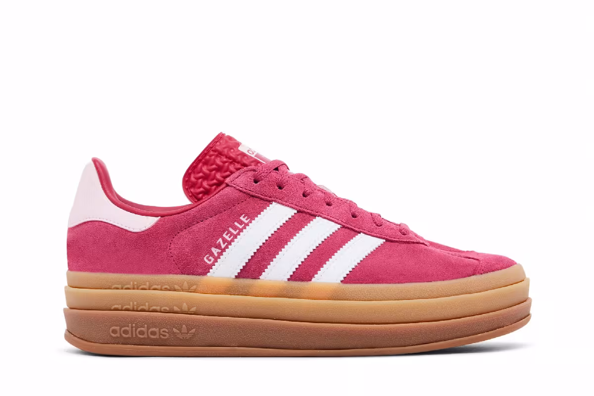 adidas Women's Gazelle Bold Wild Pink Gum, view 2