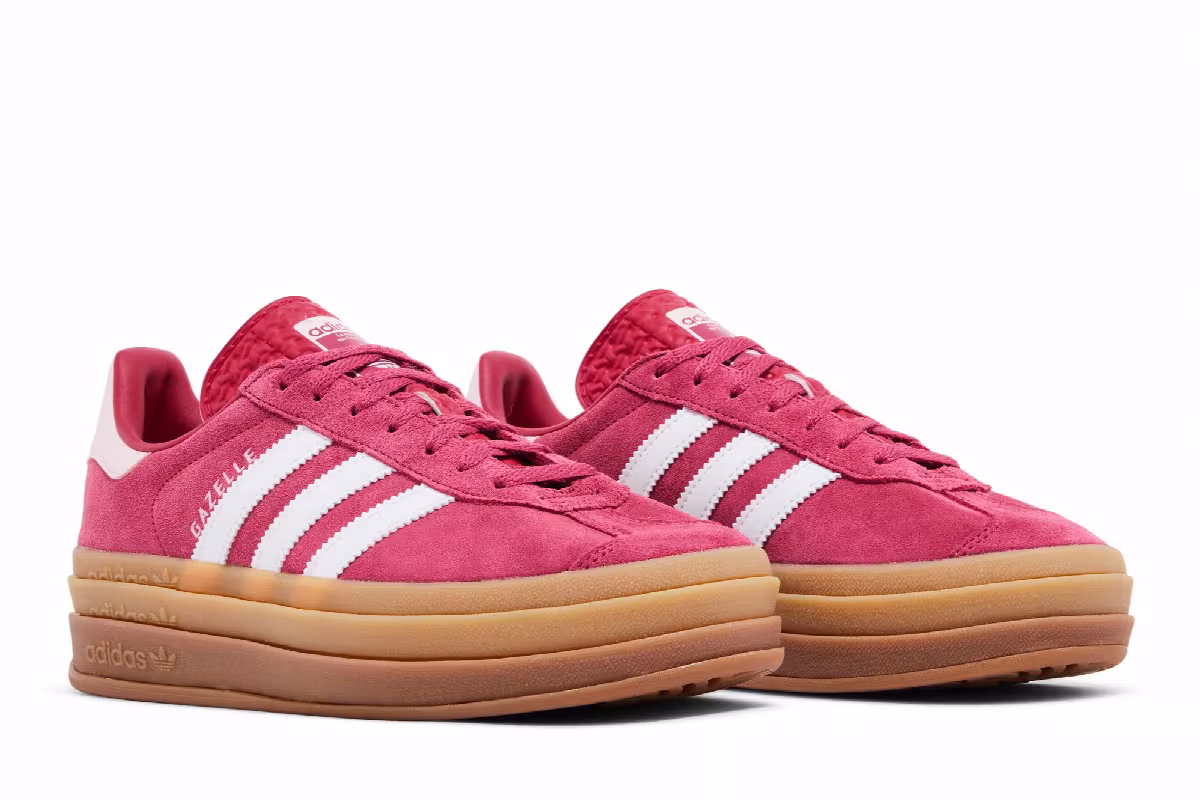 adidas Women's Gazelle Bold Wild Pink Gum, view 9
