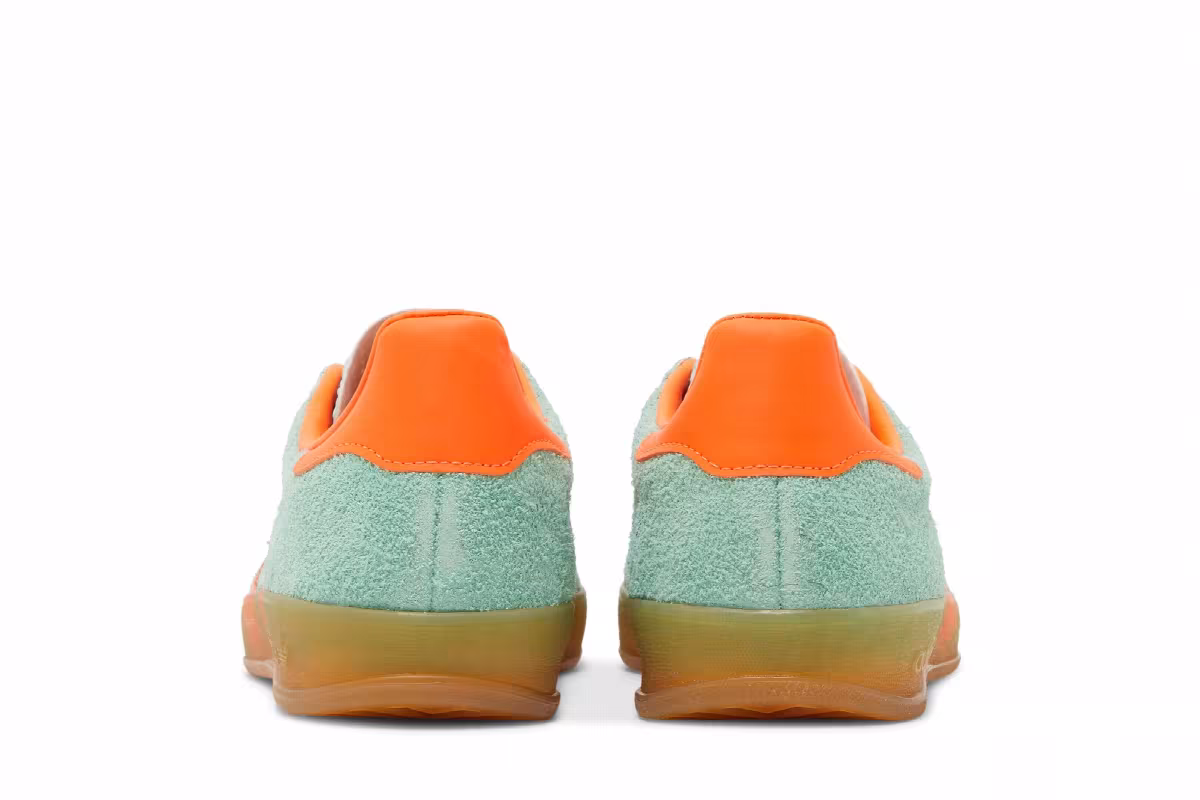 adidas Women's Gazelle Indoor Pulse Mint Solar Orange, view 7