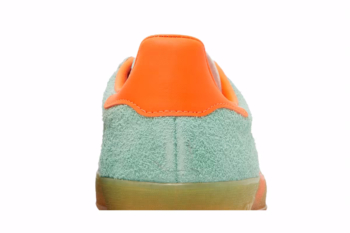 adidas Women's Gazelle Indoor Pulse Mint Solar Orange, view 8