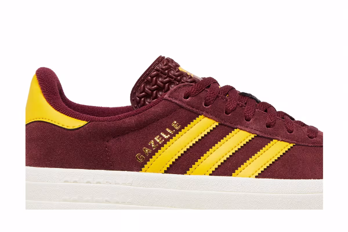 adidas Women's Gazelle Bold Shadow Red Gold, view 3