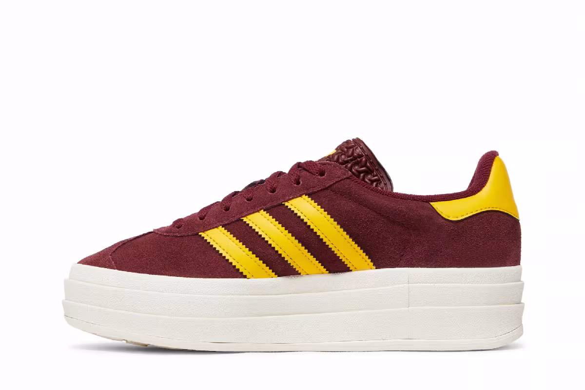 adidas Women's Gazelle Bold Shadow Red Gold, view 4