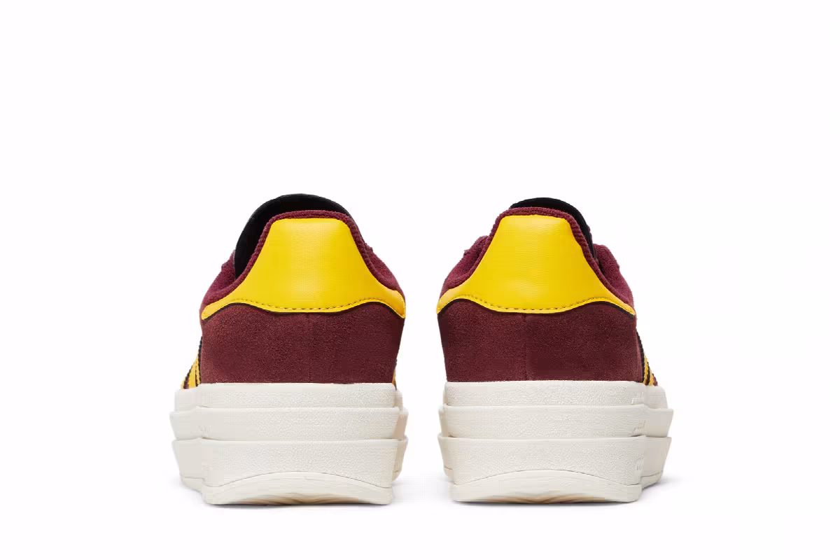 adidas Women's Gazelle Bold Shadow Red Gold, view 7