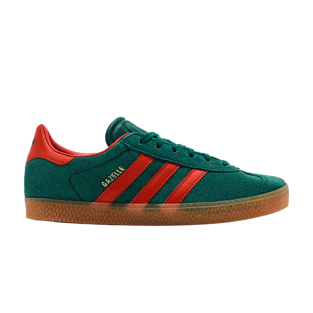 adidas Gazelle J Collegiate Green Preloved Red