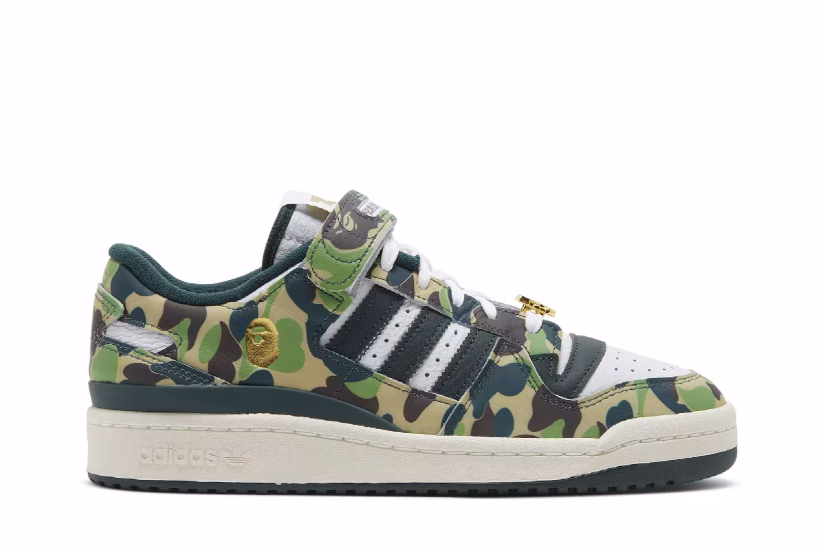 BAPE x adidas Forum Low 84 30th Anniversary - Green, view 2