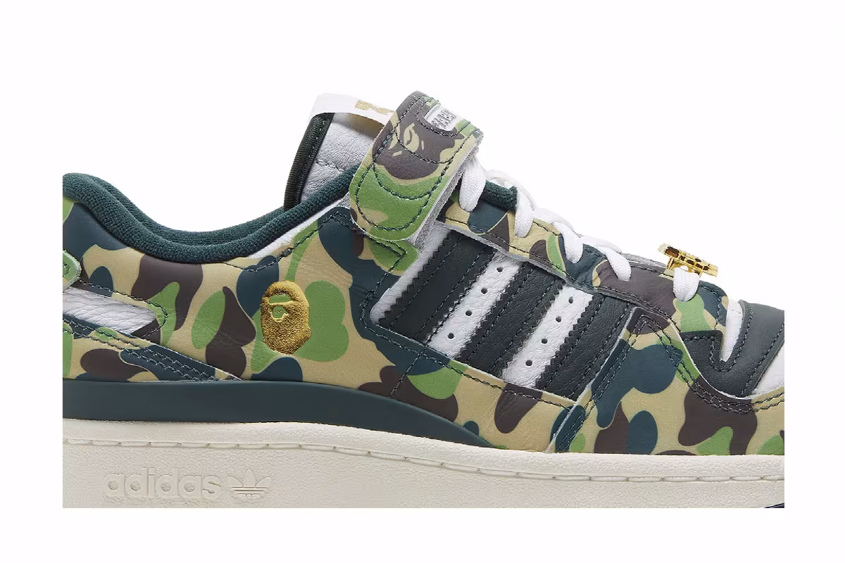 BAPE x adidas Forum Low 84 30th Anniversary - Green, view 3