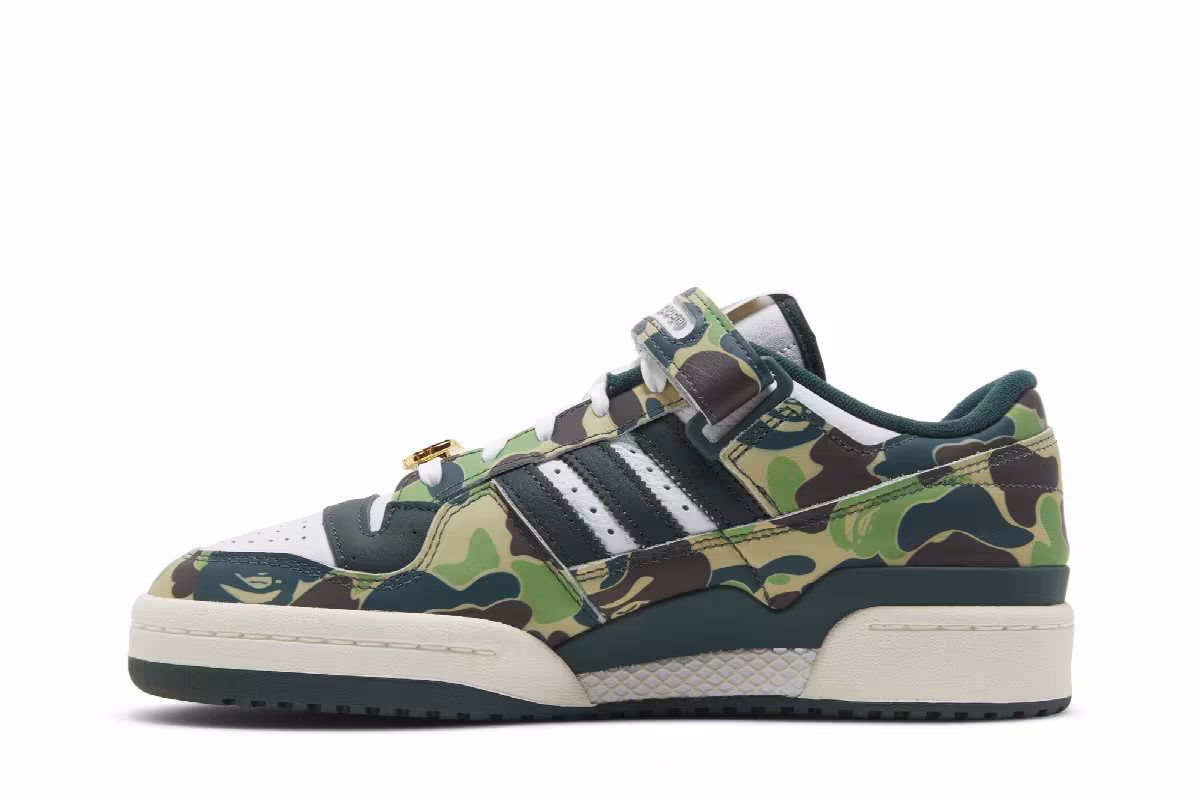 BAPE x adidas Forum Low 84 30th Anniversary - Green, view 4