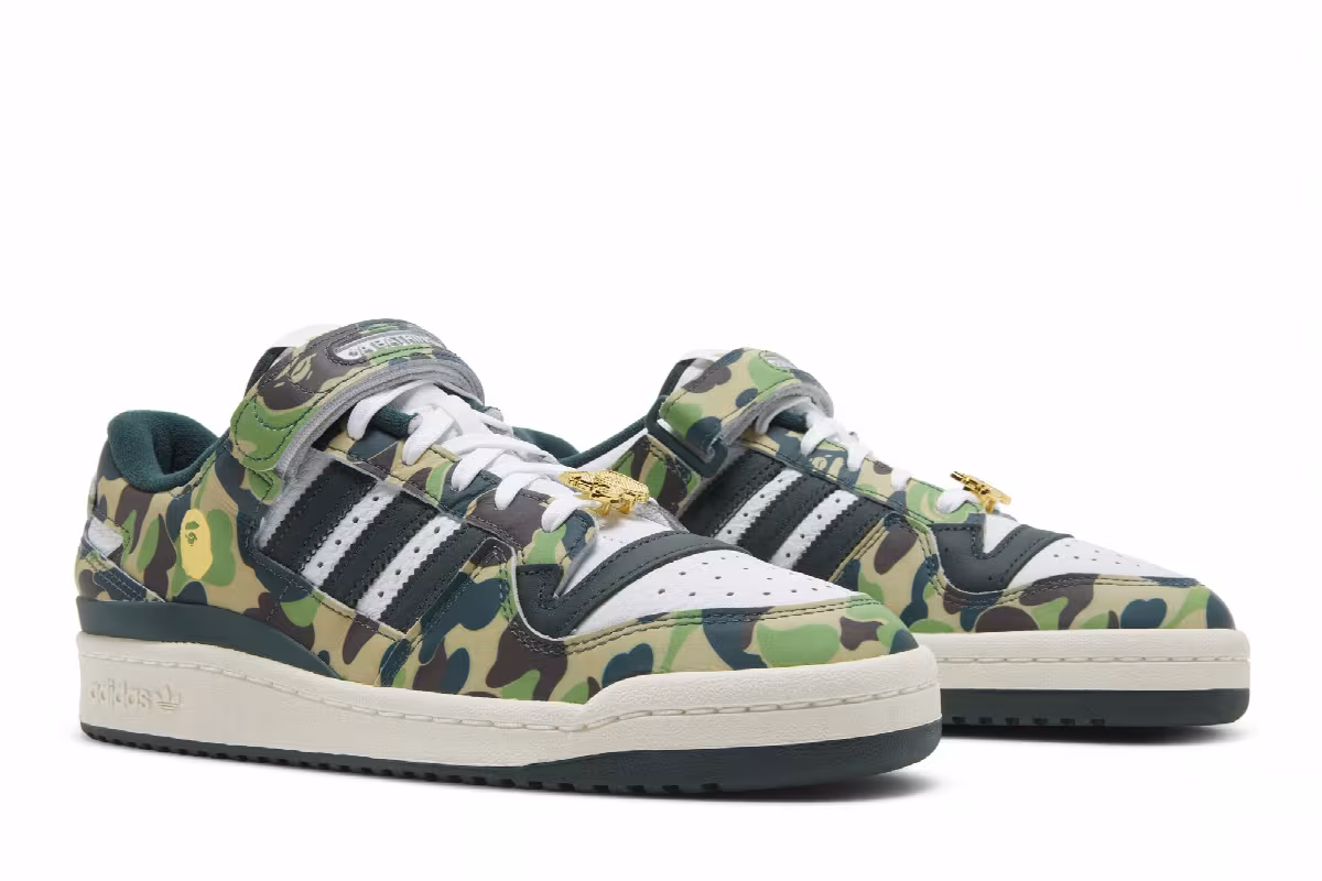 BAPE x adidas Forum Low 84 30th Anniversary - Green, view 9
