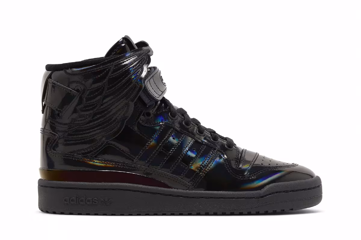 Jeremy Scott x adidas Forum Wings 4.0 Black Opal, view 2