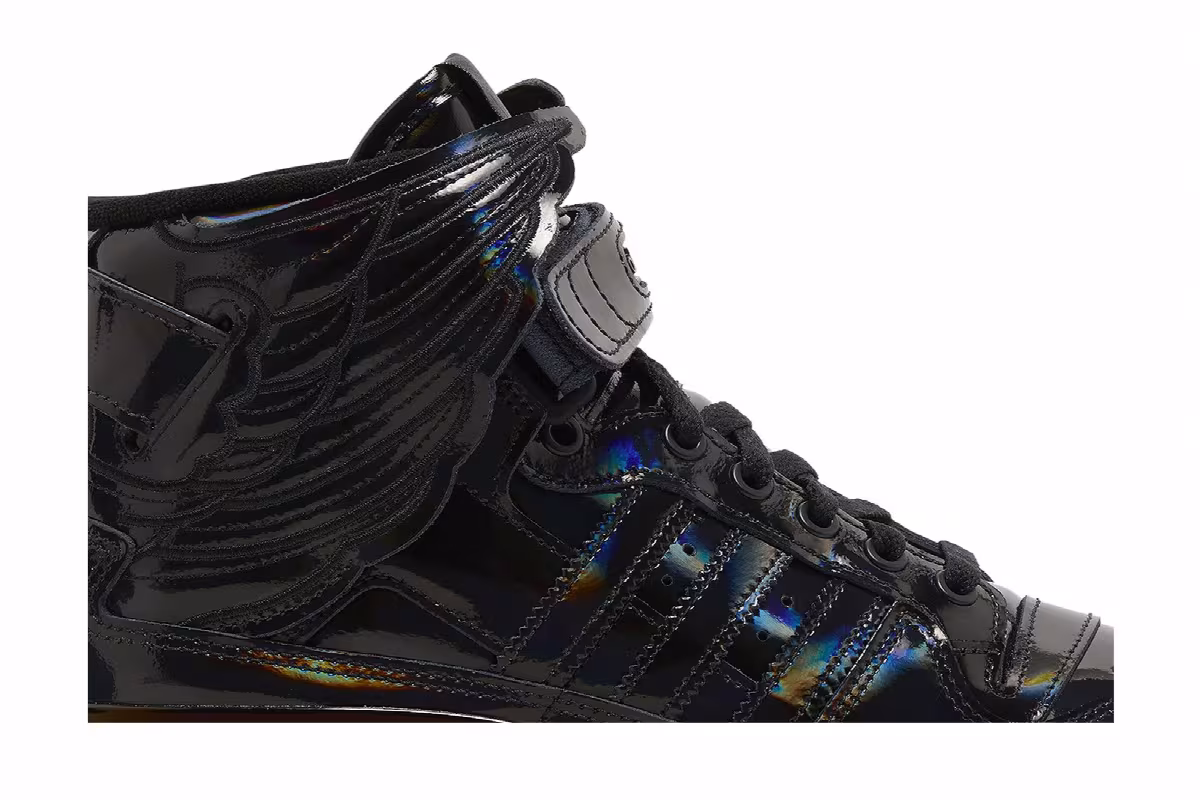 Jeremy Scott x adidas Forum Wings 4.0 Black Opal, view 3