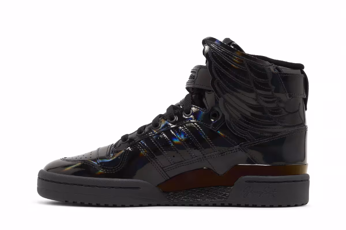 Jeremy Scott x adidas Forum Wings 4.0 Black Opal, view 4