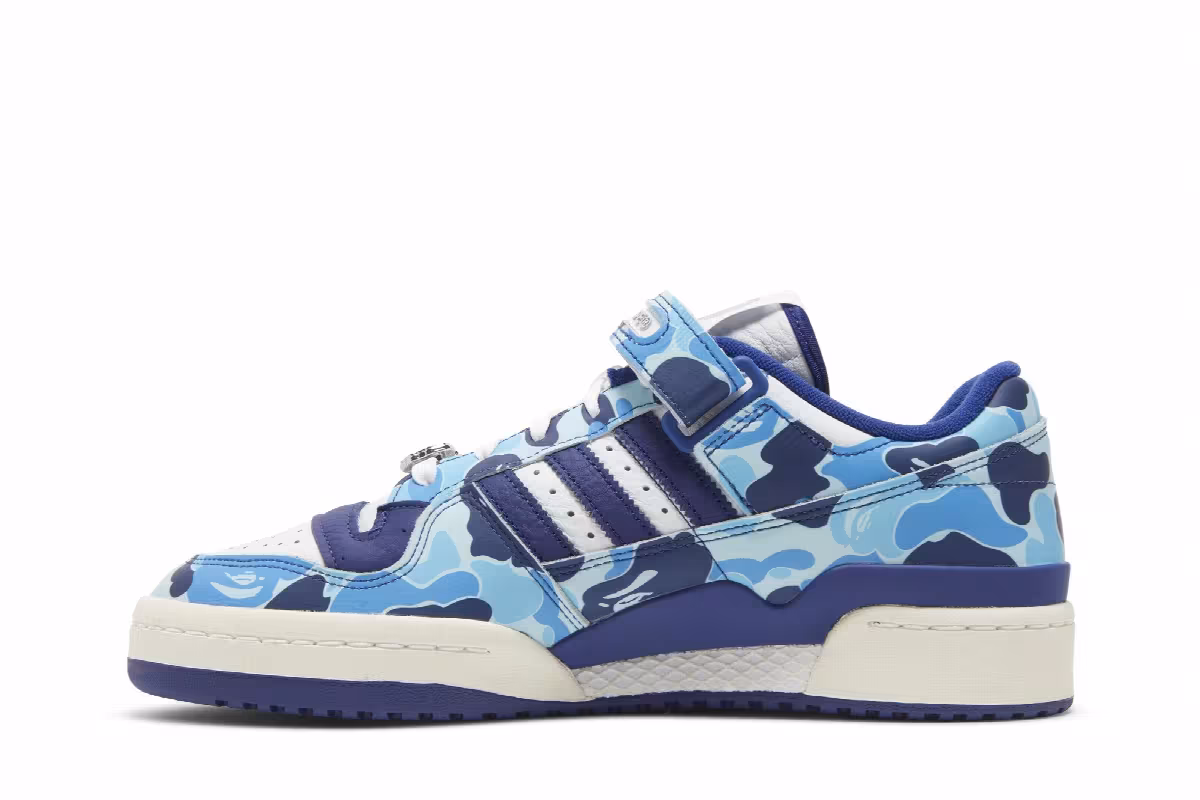 BAPE x adidas Forum Low 84 30th Anniversary - Blue, view 4