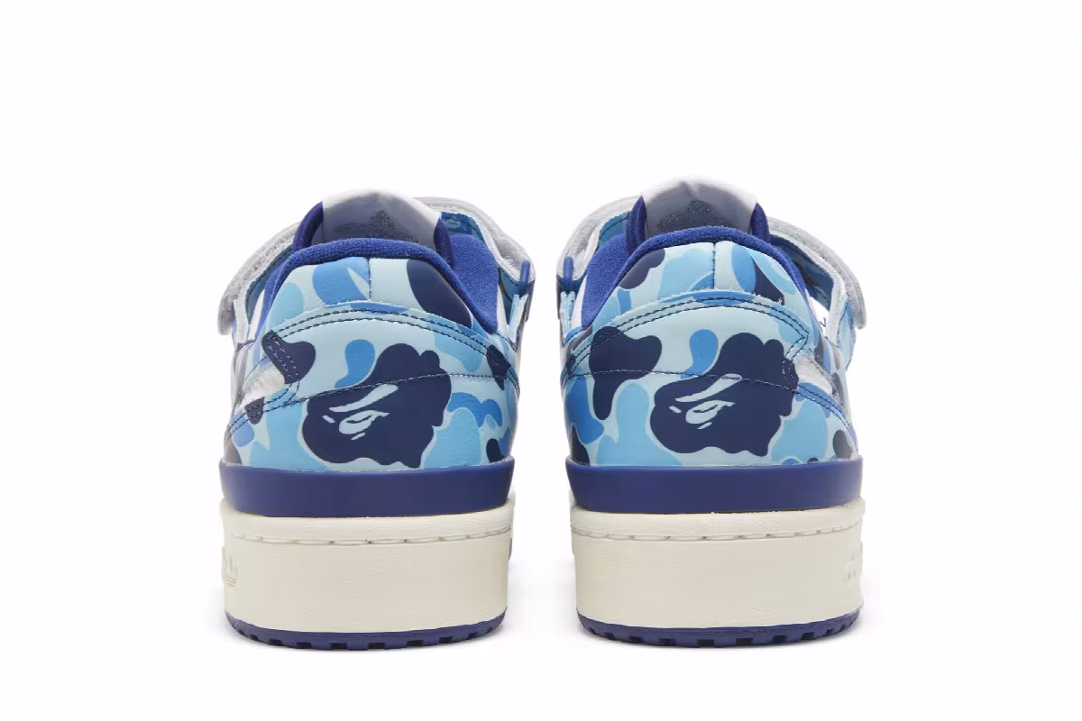 BAPE x adidas Forum Low 84 30th Anniversary - Blue, view 7