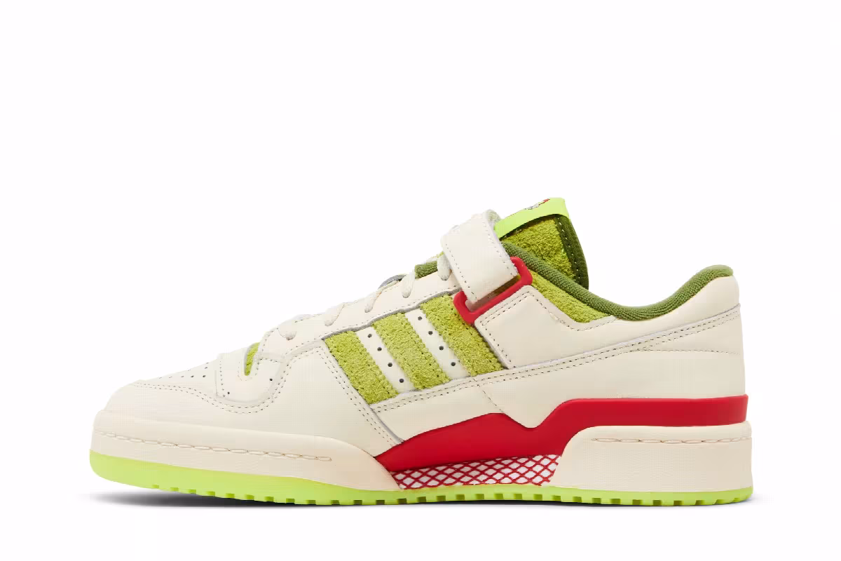 Dr. Seuss x adidas Forum Low The Grinch - Cream White, view 4