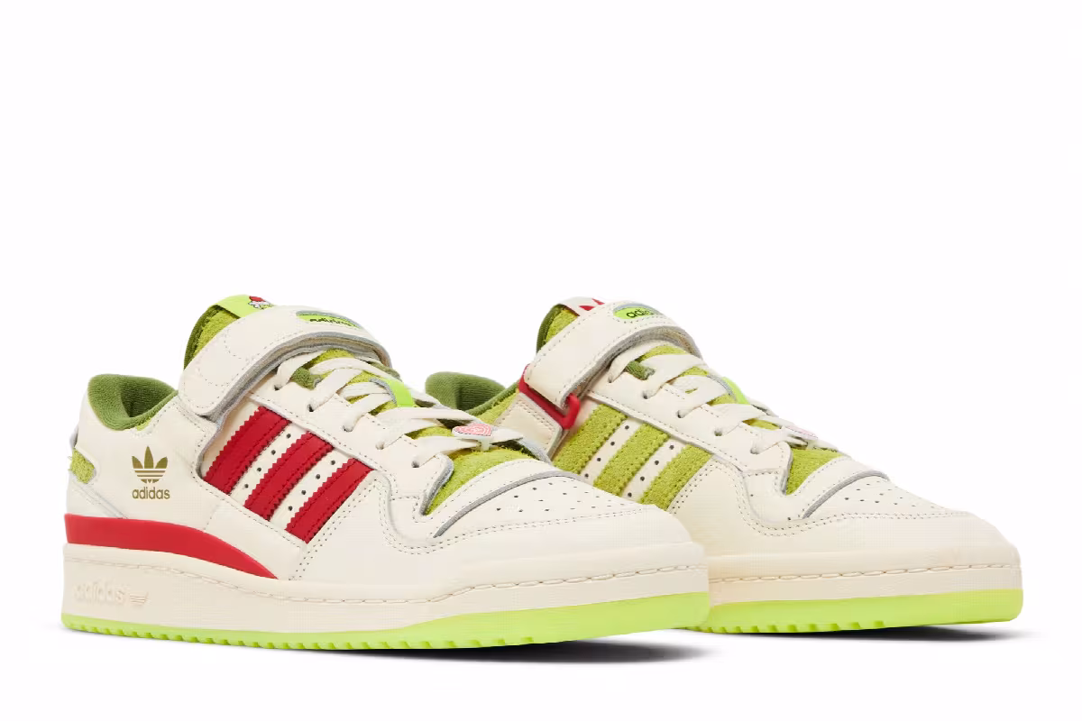 Dr. Seuss x adidas Forum Low The Grinch - Cream White, view 9