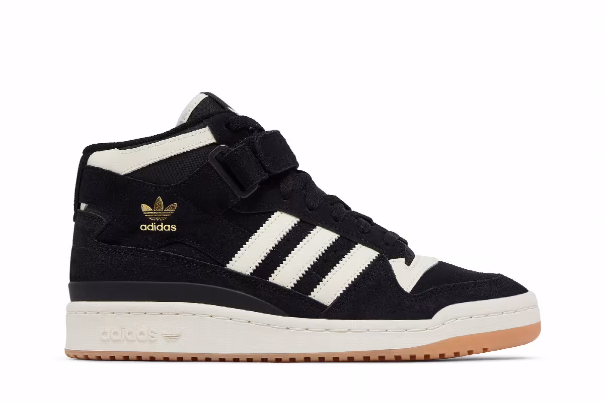 adidas Forum Mid Black Cream Gum, view 2