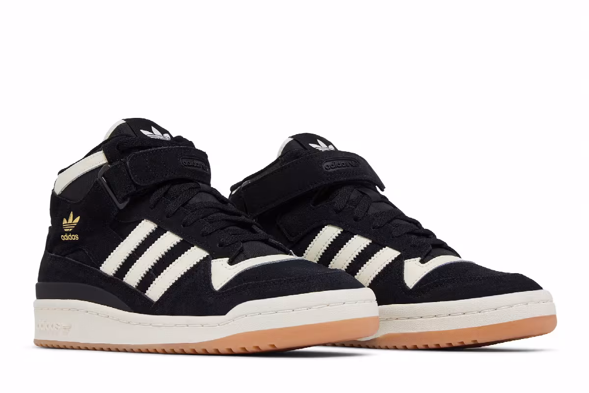 adidas Forum Mid Black Cream Gum, view 9