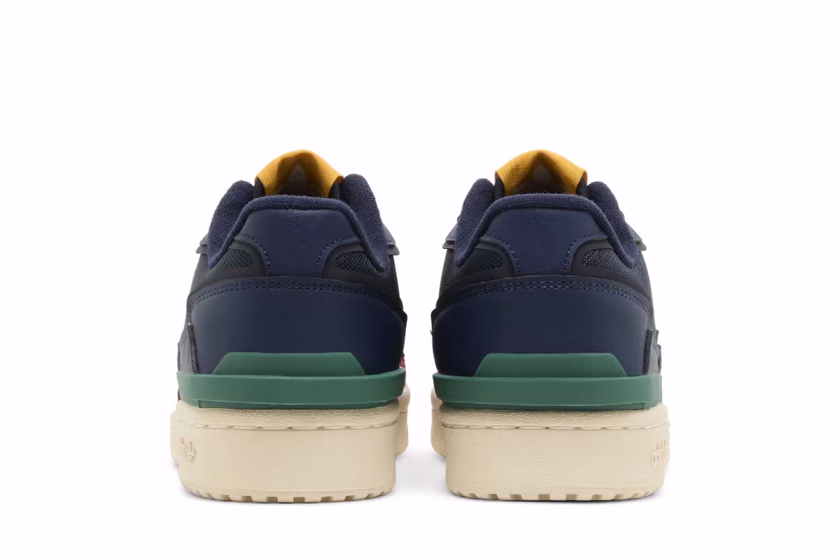 Adidas Forum Exhibit Low 2.0 Navy Burgundy Green, view 7