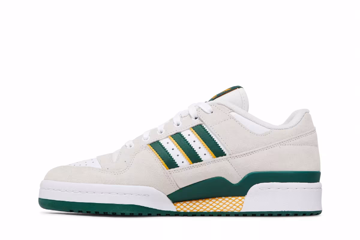 adidas Forum 84 Low ADV Crystal White Dark Green, view 4