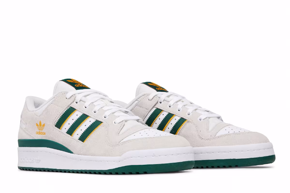 adidas Forum 84 Low ADV Crystal White Dark Green, view 9