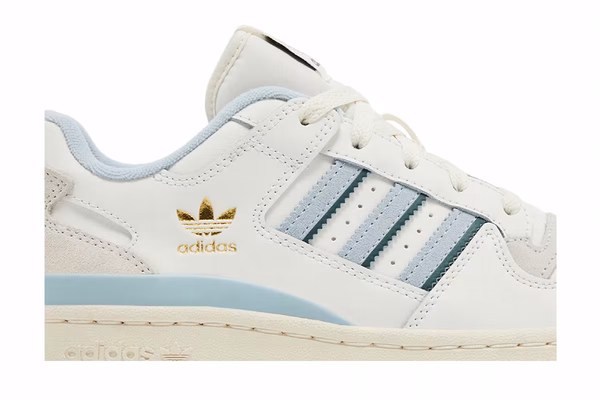 adidas Women's Forum Low CL White Wonder Blue, view 3