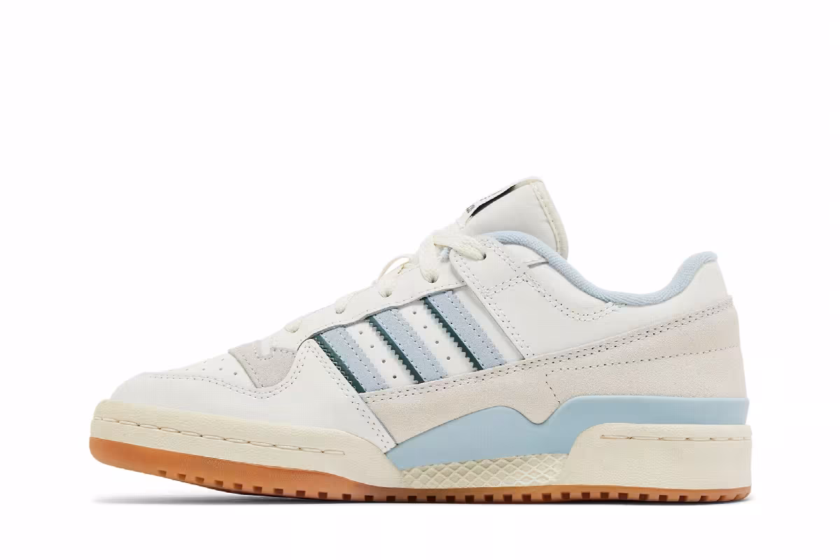 adidas Women's Forum Low CL White Wonder Blue, view 4